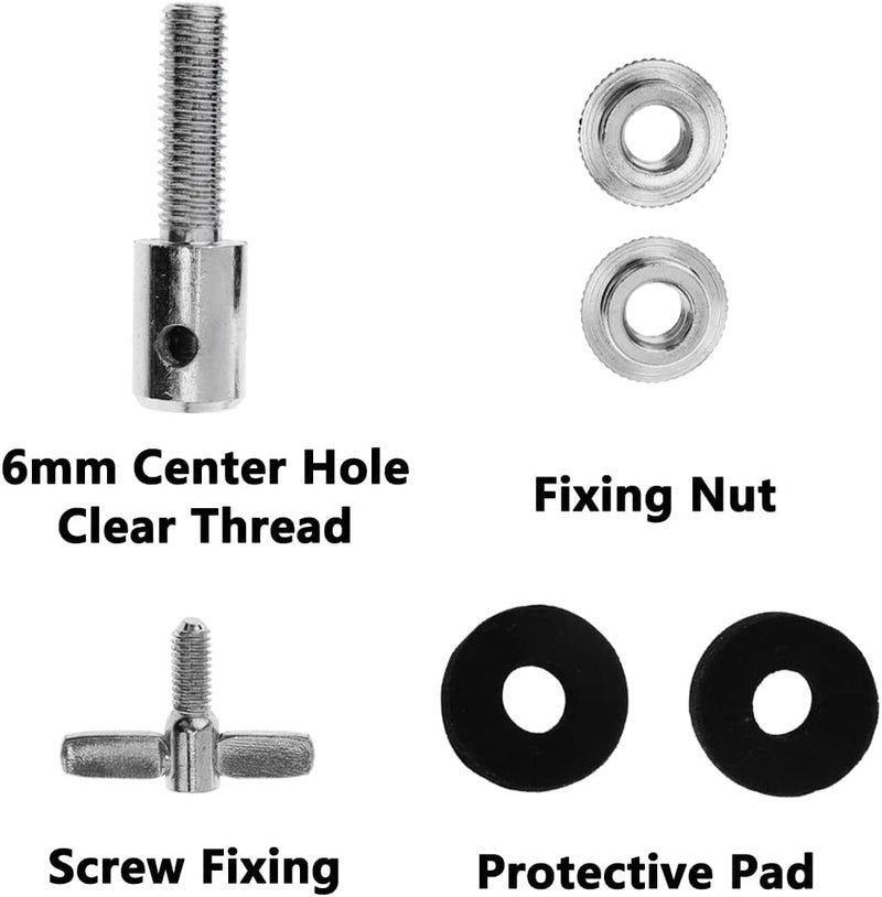 YXCCSE 2 Pack Hi Hat Clutch Jazz Drum Clutch fit 6mm 1/4" Rod, Aluminum Alloy Hi-hat Stand Post Accessory Cymbal for Hi Hat Drop Clutch Cymbal Jazz Drum Parts Accessories - Image 3